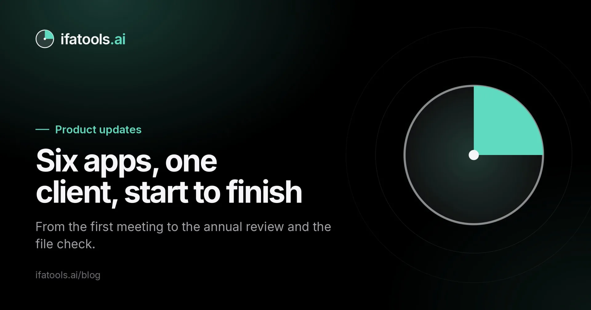Cover image: Six apps, one client, start to finish.