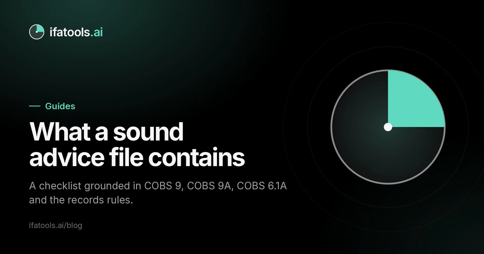 Cover image: What a sound advice file contains.