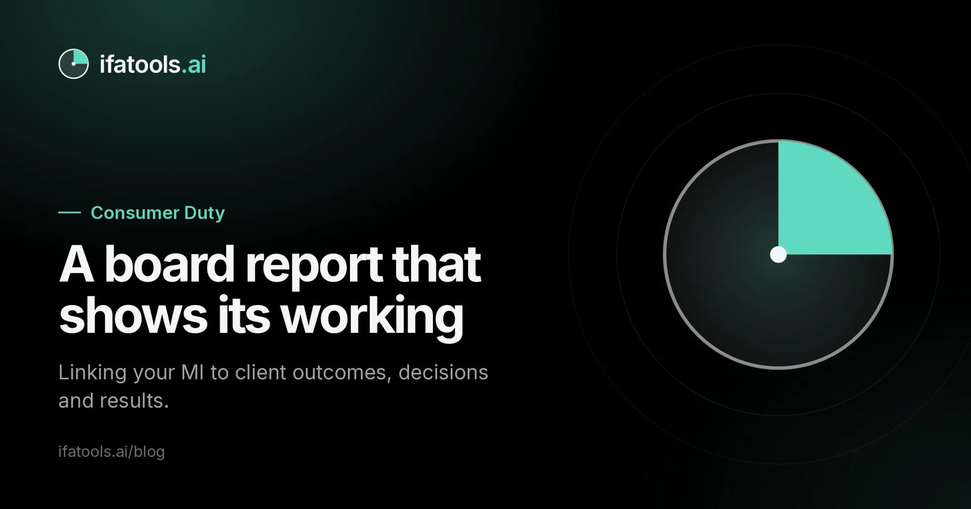 Cover image: A board report that shows its working.