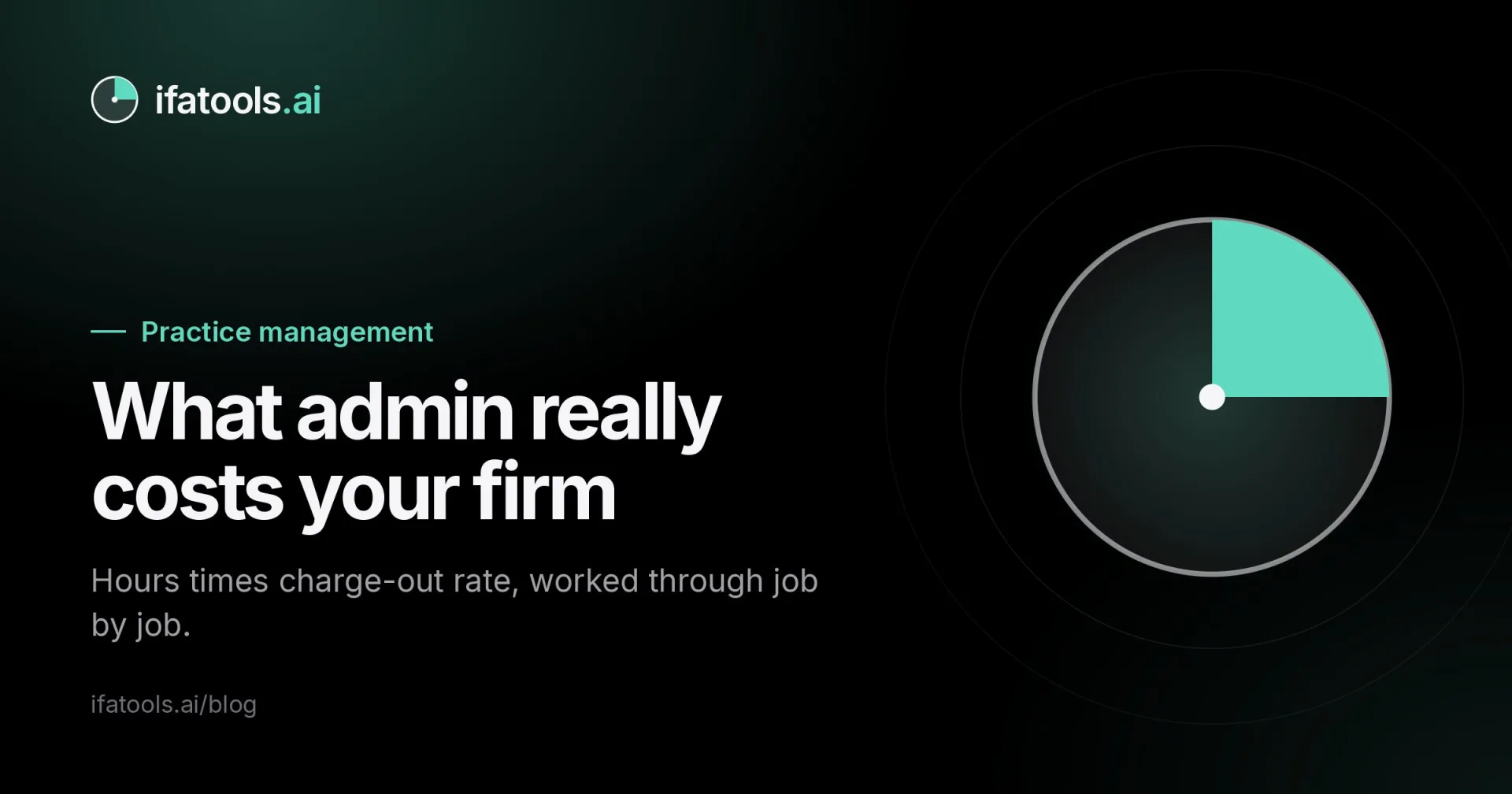 Cover image: What admin really costs your firm.