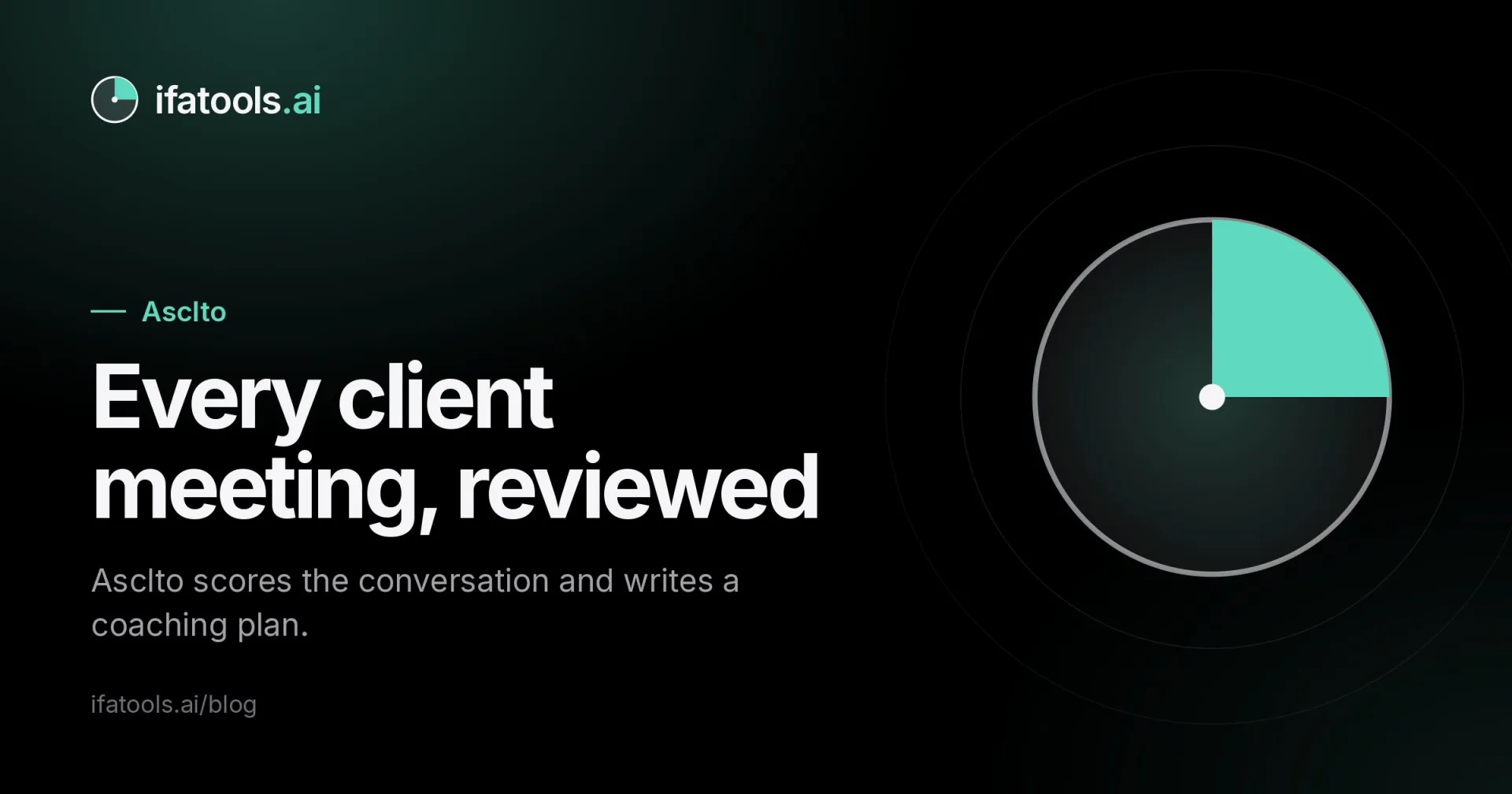 Cover image: Every client meeting, reviewed.